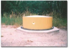 [image: Repository for radioactive wastes NOVI HAN.Disposal vault for spent sealed sources